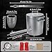 Propane Melting Furnace Kit,6kg(13LB) Smelting Furnace Kit with Crucibles & Tongs Kiln,Stainless Steel Smelter for Metal Scrap Recycle,Gold Copper Silver Aluminum Metal Casting Machine