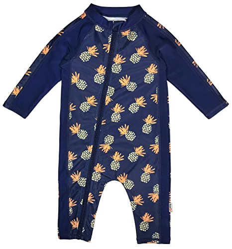 Image of SwimZip UPF50+ Boys Swim Shirt, Long Sleeve One Piece Kids Sunsuit