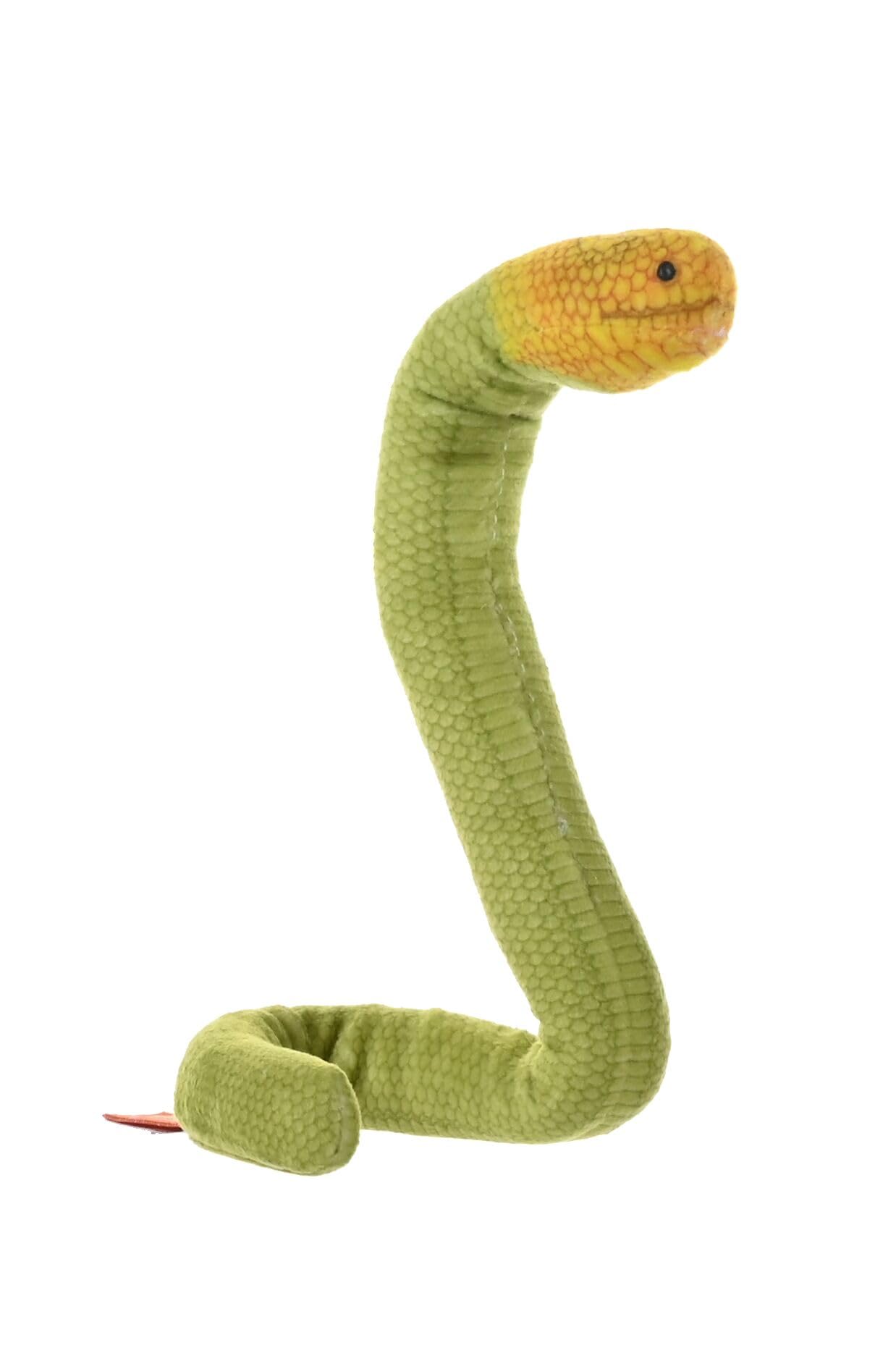 Wild Republic Coilkins Sea Snake Olive, Stuffed Animal, 12 Inches, Plush Toy, Fill is Spun Recycled Water Bottles