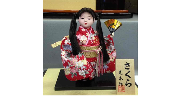 1万円 市松人形 さくら ケース付き 〔雛人形〕 1万円 市松人形 さくら ケース付き 〔雛人形〕