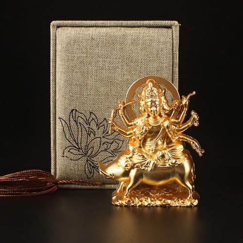 Sariny仏像 摩利支天 座像 騎猪像 守護神 合金製 携帯 置物 仏壇仏像 守護 祈る 厄除け (A)