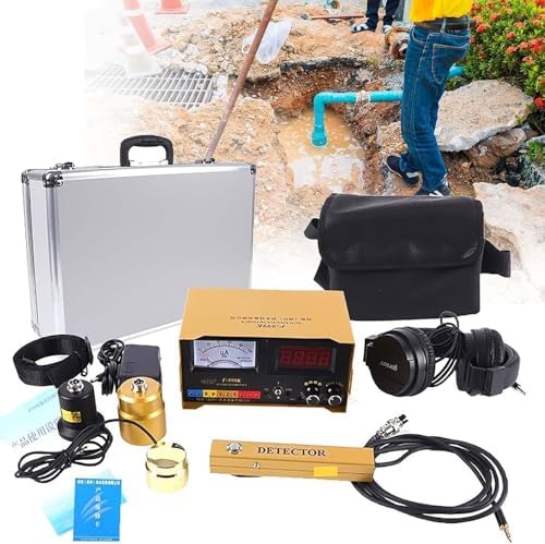 Underground Water Leak Detector, Ultrasonic Water Leak Sensor for Home and Outdoor Use, Professional Geophone for Detecting Leaks in Underground Pipes