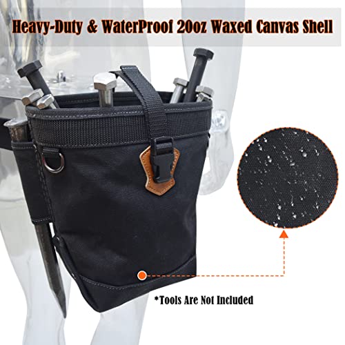 2Pcs Bolt Bag W/1 Tool Belt, Heavy-Duty Canvas Bolt Bag, Scaffold Tool Belt, Iron Worker Tool Belt, Pin Pouch, Scaffold Bags, Scaffold Pouch, Bolt Bags Iron Work, Tool Pouch Bag, Lineman Bolt Bag #TOP5