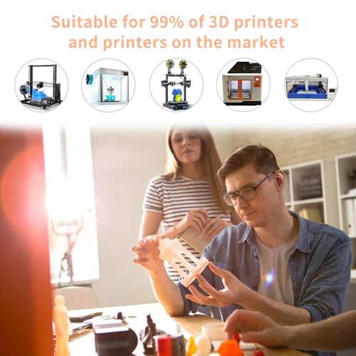 Image of iSANMATE Rainbow PLA+ Filament 1.75mm, Fast Color Change Rainbow Filament 3D Printing Filament, Multicolor Color Changing PLA Filament 1KG Spool (Sunset)