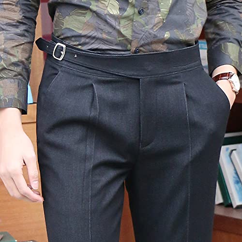 Men's Gurkha Naples Italian Style Pants Wrinkle Resistant Fabric No Belt Needed2