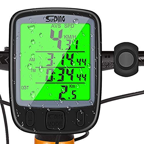 m·kvfa Waterproof Digital LCD Cycle Bicycle Bike Computer Odometer Speedometer Cycling Multi Function