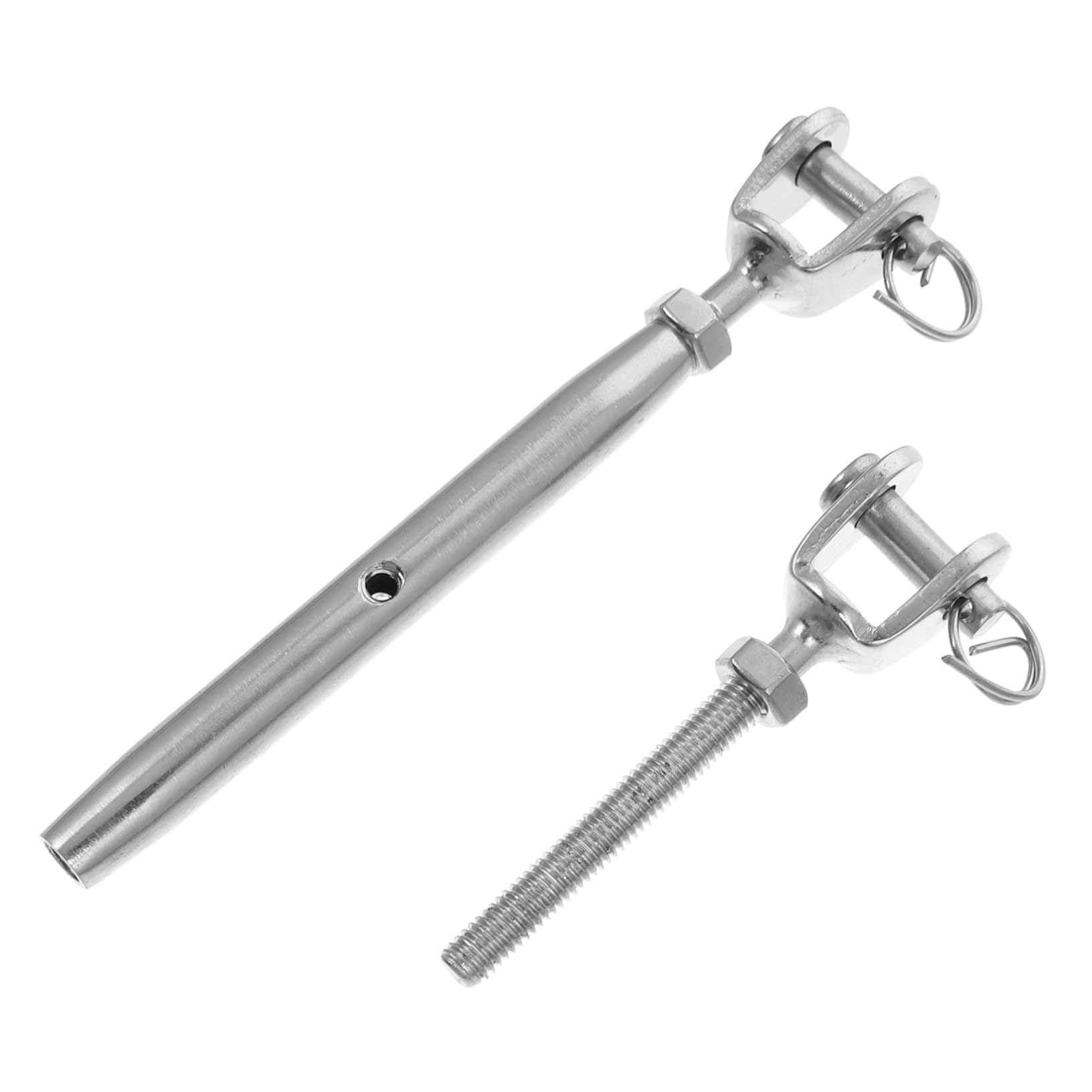 1pc Closed Turnbuckle Bolts Stainless Screws Wire Rope Wire Tightener Turnbuckle Closed Body Screw Jaw Wire Closed Body Bolt Stainless Steel Turnbuckle Wire Tightener Screw Silver FUNOMOCYA