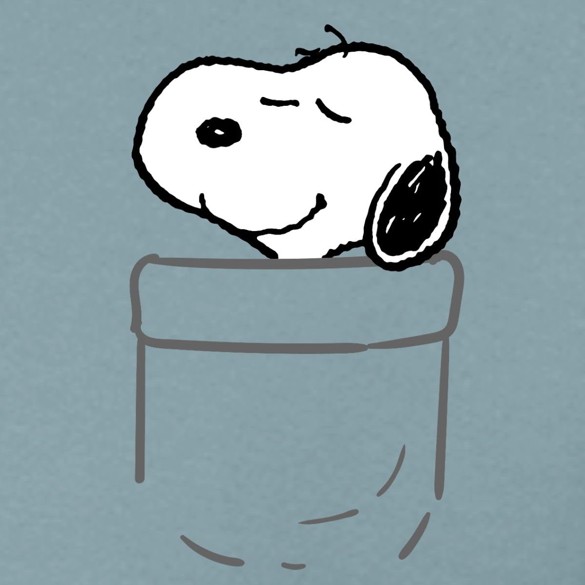 Spreadshirt Peanuts Snoopy In A Pocket Taschen-Design Unisex Hoodie