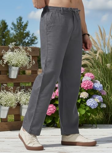 Image of Men's Multi Color Cargo Casual Trousers | Men's Regular Fit Straight Pants | Comfortable Stylish Cargo for Men | Soft Fabric for Everyday Wear, Travel & Office | Linen Cotton Bottom Wear