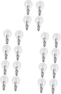 HOMSFOU 20 Peças Lâmpadas De Forno Lâmpadas Parafuso Lâmpada De Microondas Lâmpada De Geladeira Substituição De Lâmpada Halógena Lâmpada De Geladeira Lâmpada De Candelabro Lâmpadas De