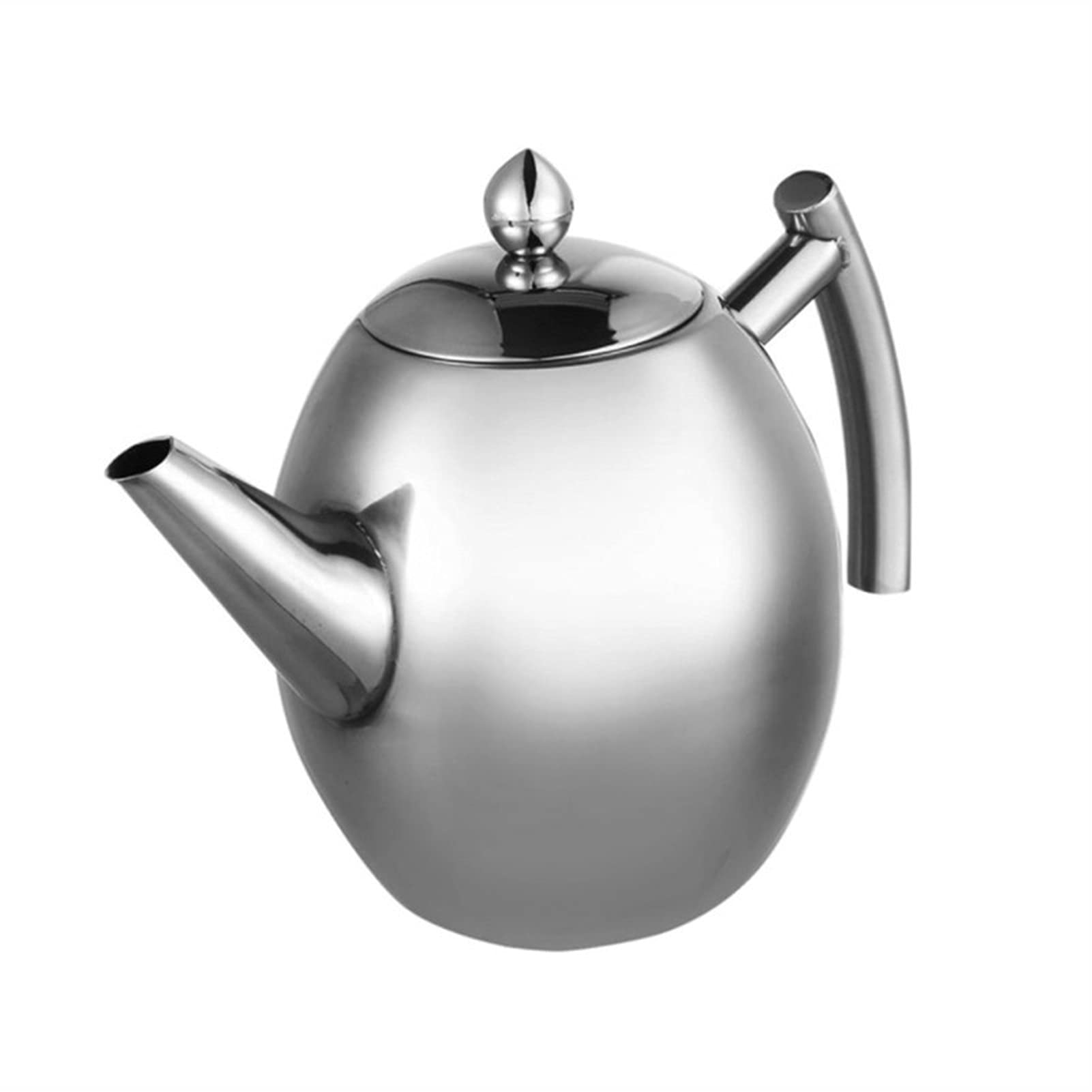 TYUHDUYUR Teapot Tea Pot Heat Resistant Stainless Steel Tea Kettle with Filter Puer Kettle Infuser Office Teaware Sets Large Capacity 1000/1500ml Tea Kettle (Color : 1.5L) (1.5L)