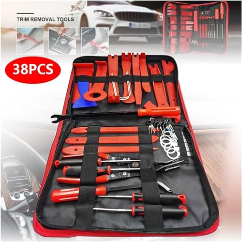 Repair Tools Hand Tool Sets Car Tools Car Interior Disassembly Kit Plastic Trim Removal Tool Diy Panel Tools for Auto Trim Puller Set wljdp240511(Color:38pcs With 190clip,Size:) - Image 2