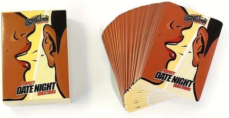 Image of Awestuffs Family Board Games for Adults - Ages 8 and up, 2 to 8 Players (Date Night Questions)