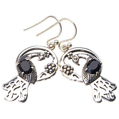 Boucles d'oreilles onyx noir et argent 925, une idée cadeau d'anniversaire mémorable pour femme