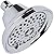 Massaging Shower Head High Pressure - Multi-Function, Massage Rainfall Showerhead With Boosting Mist For Low Flow Showers & Adjustable Water Saving Nozzle, 2.5 GPM - Chrome