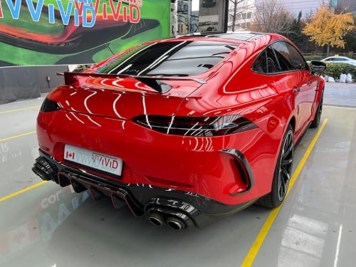 Image of ColorFusion PPF by VViViD, Gloss Ultra Red Dry Apply PPF Vinyl Car Wrap Roll 60ft x 5ft