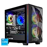 Skytech Gaming Chronos Mini Gaming Computer PC Desktop - Intel Core-i3 10100F 3.6GHz, GTX 1650 4G, 500GB SSD, 8G 3000, RGB Fans, AC WiFi, Windows 10 Home 64-bit,Black