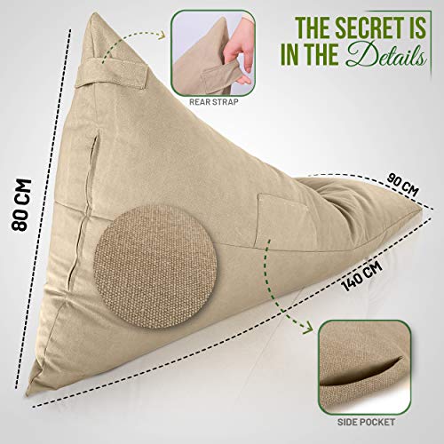 Aiire XXL Sitzsack Erwachsene Bezug - Riesen Sitzsäcke Flauschig ohne Füllung - Modern Bodenkissen Grob, Bodenstuhl Boho… – Bild 7
