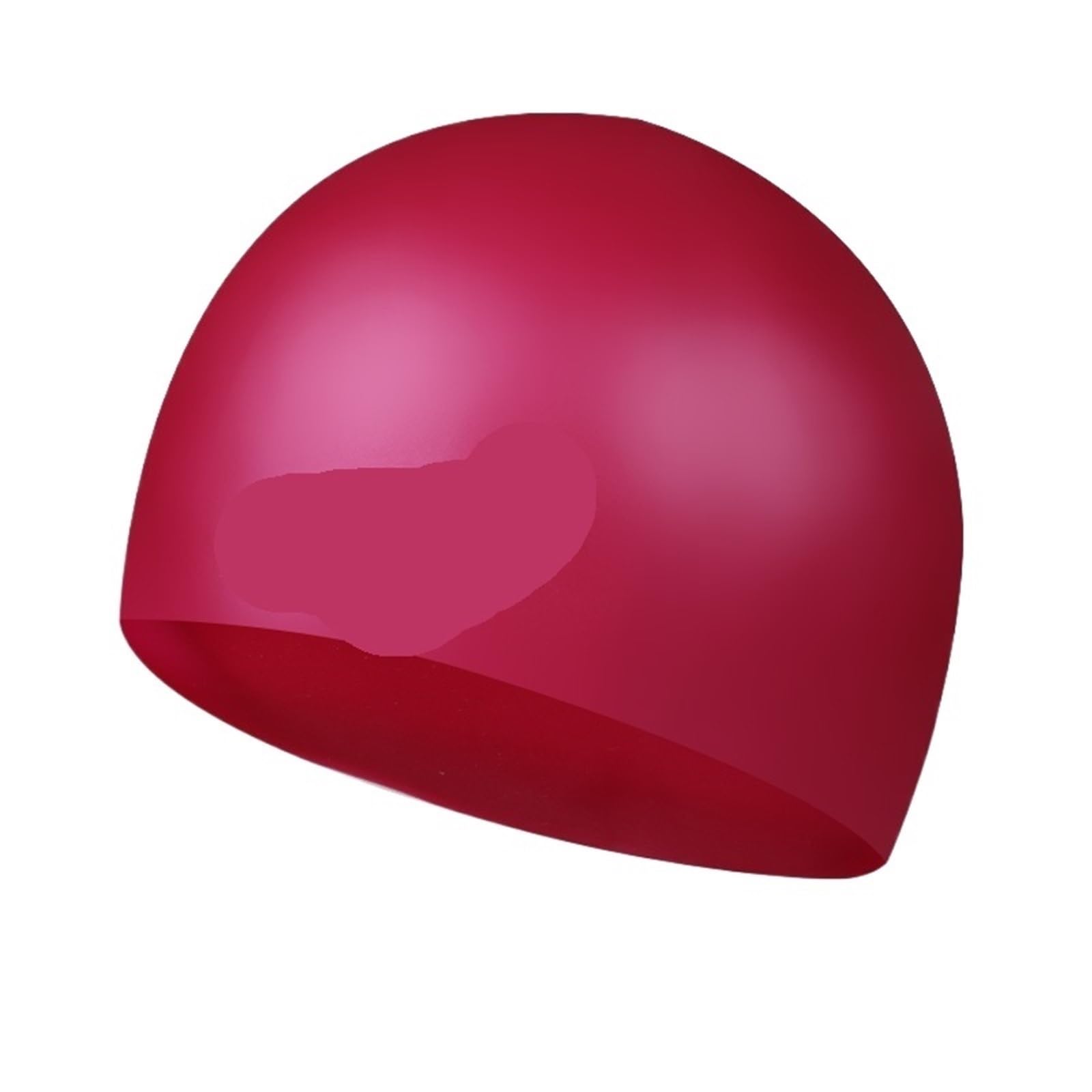 czepek pływacki Kobiety Mężczyźni Wodoodporny Wysoki Elastyczny Elastyczny Silikon Chroń Uszy Włosy Pływanie Basen Pływanie Czepki Kapelusz Dla Dorosłych(Red)