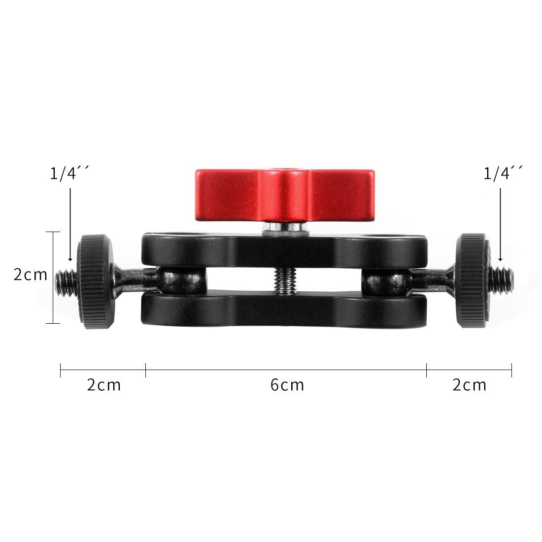 4-ringowy adapter gorącej stopki Pierścień mocujący mikrofon z adapterem Magic Arm Mount do Zhiyun Smooth 4 Gimbal z uchwytem do akcesoriów do lustrzanek cyfrowych Akcesoria (kolor: Glod)