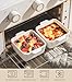 4.8 Inch Small Baking Dish, 16 Oz Small Casserole Dishes for Oven, Ceramic Square Baking Pan, Ramekins with Handles for Lasagna, Pasta, Casseroles, Desserts, Set of 4