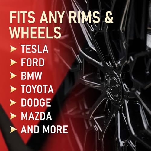 Image of Wheel Scratch Repair Kit, Gloss Black Rim Paint Pen for Curb Rash | Repair Kit for Car Alloy Wheel, Touch Up Wheel Scratches, Chips, Scuffs, Road Rash, Universal Color Wheel Paint