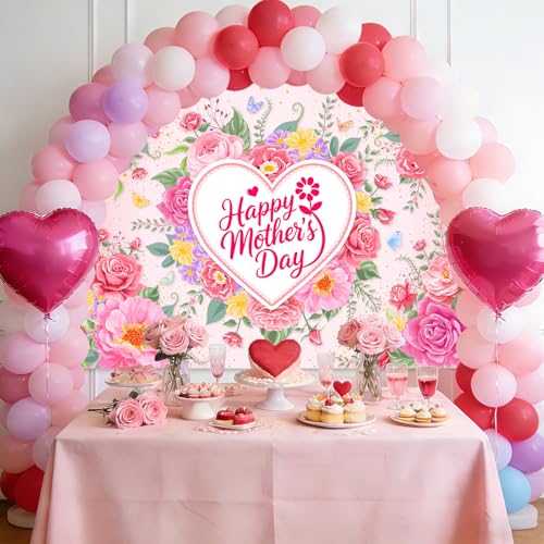Fondo para fotografía Día de la Madre 10x7 ft rosa miniatura 2