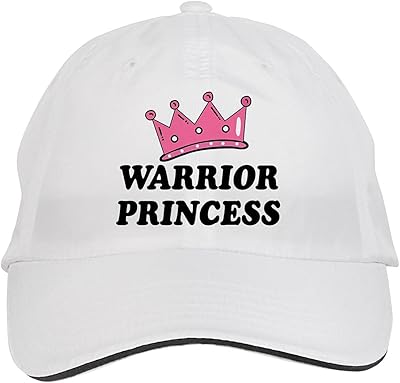 Makoroni - Warrior Princess Princess Hat Adjustable Cap, DesK2 White