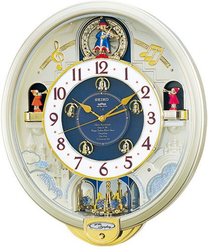 SEIKO CLOCK (セイコークロック) 掛け時計 ウエーブシンフォニー 電波時計 ツイン・パ からくり RE555S SEIKO CLOCK (セイコークロック) 掛け時計 ウエーブシンフォニー 電波時計 ツイン・パ からくり RE555S