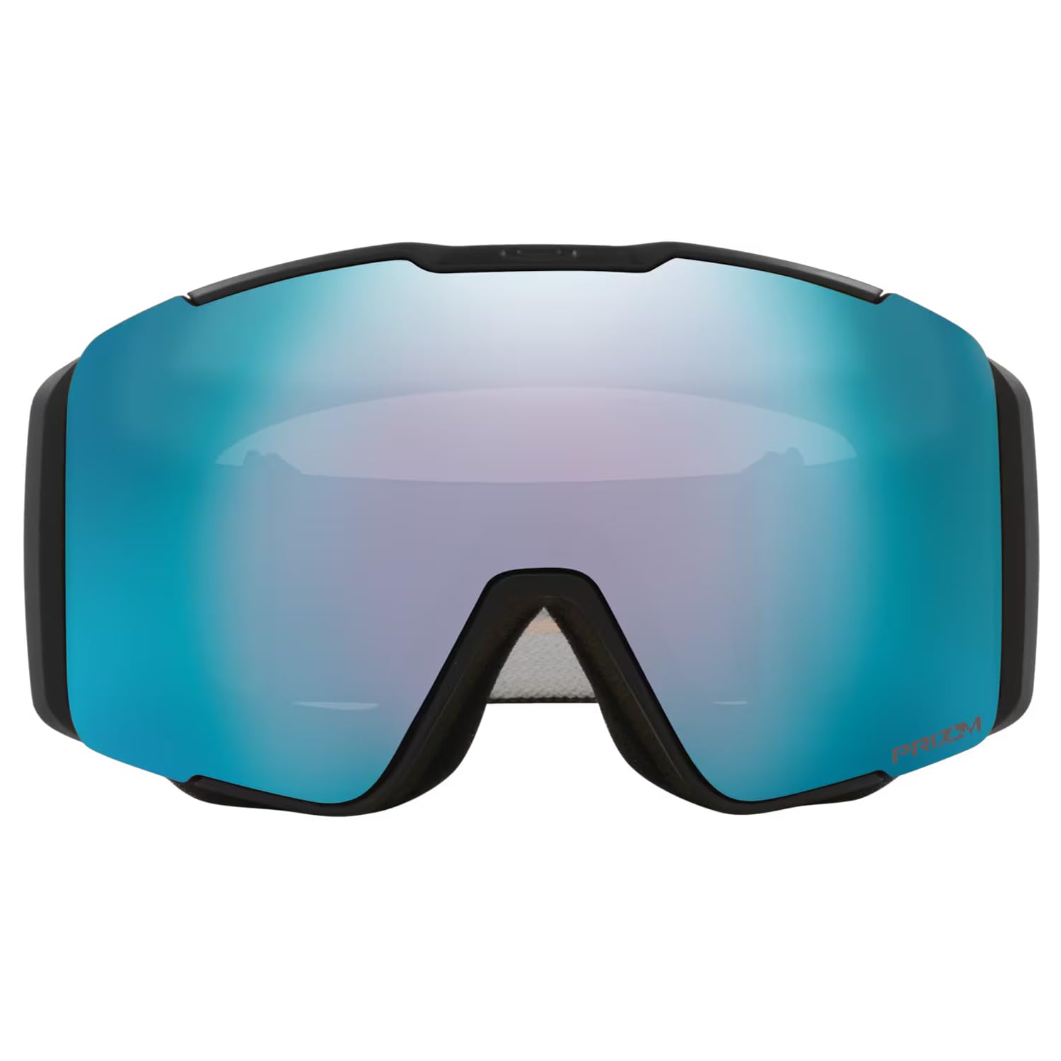 Oakley Line Miner Pro - Maschera da neve, cinturino nero opaco con lente Prizm Snow Sapphire Iridium, L