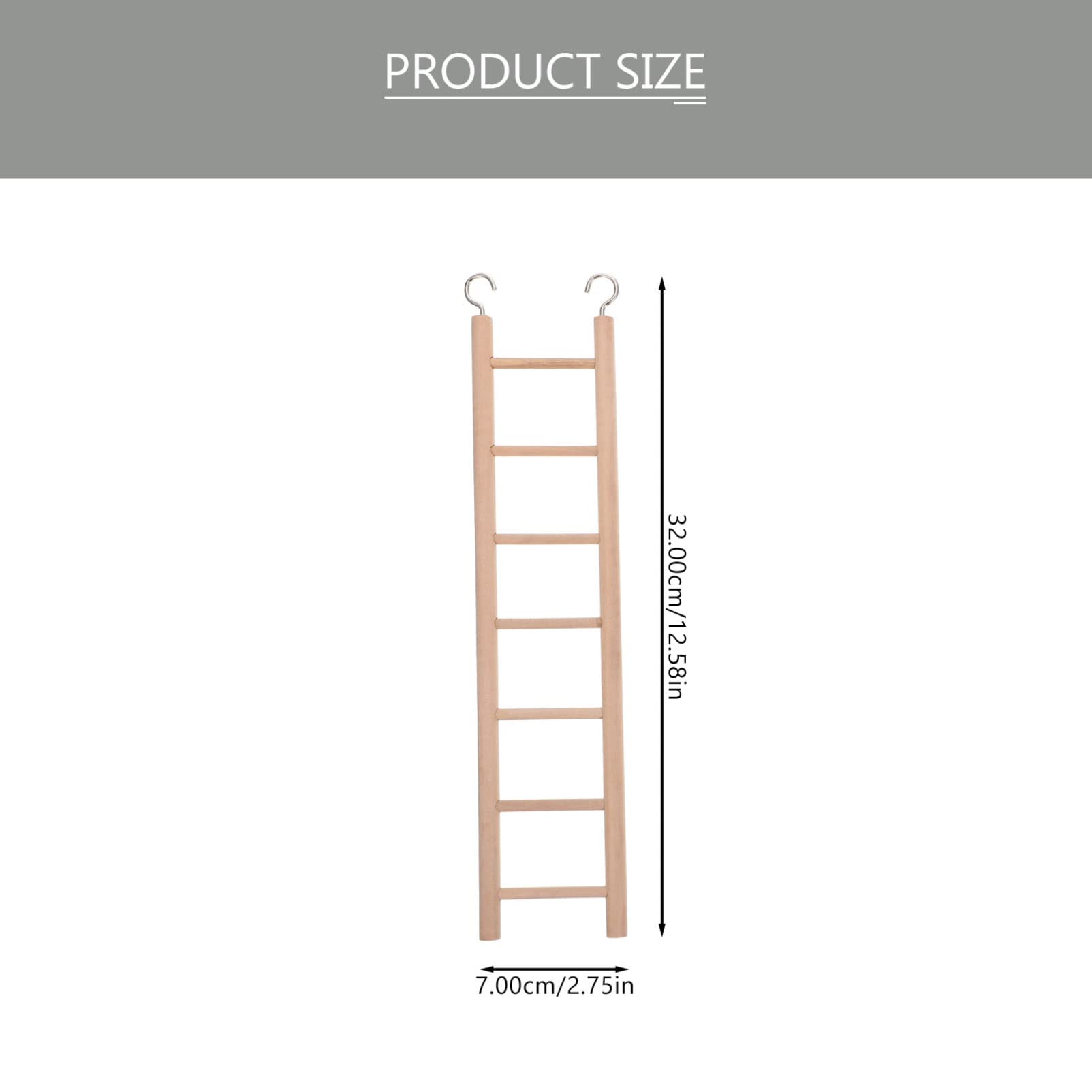 DECHOUS Parrot Ladder Climbing Toys Set Wooden Ladder for Parrot Cage Cockatiel Toys