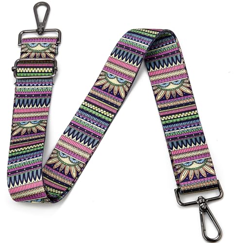 Image of Purse Strap Gold Hardware Replacement Crossbody Bag Strap, Wide Adjustable Shoulder Strap