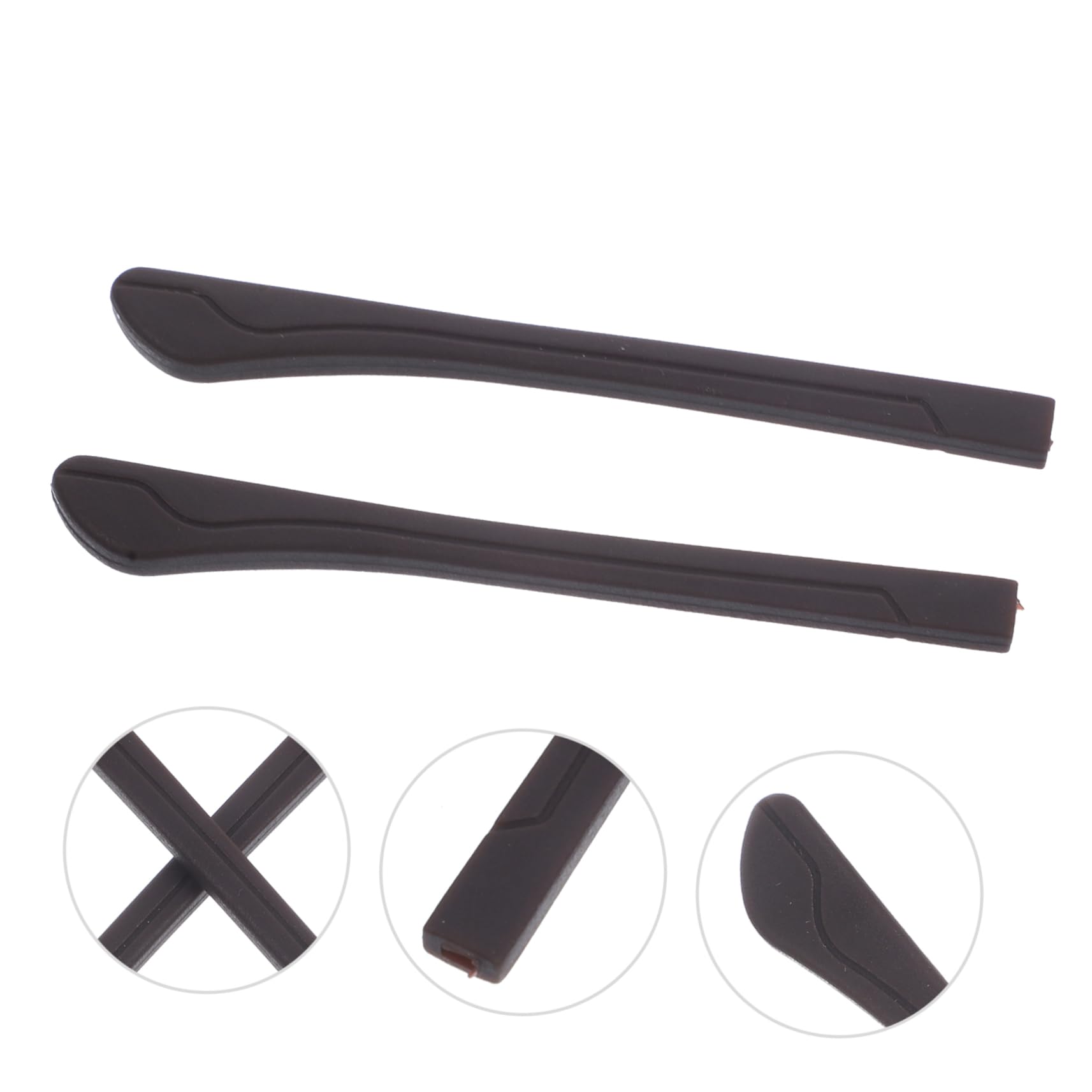 Sewroro Silicone Glasses Leg Sleeve Replacement Temple Cover Non-slip Eyewear Retainer