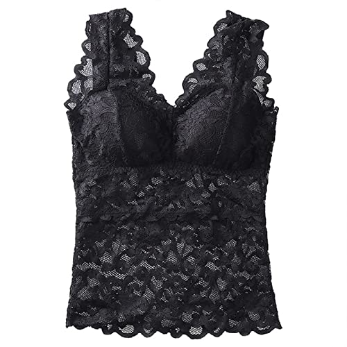 Caraco galbant en dentelle pour femme avec soutien-gorge intégré, débardeurs de lingerie galbante hauts hauts t-shirts et chemisiers Cover