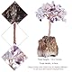 mookaitedecor Natürlicher Kristallbaum Reiki mit bernsteinfarbener Calcit-Cluster-Basis, Bonsai-Baum aus rohen Kristallsteinen für Heimdekoration, Amethyst & Rosenquarz & Aquamarin