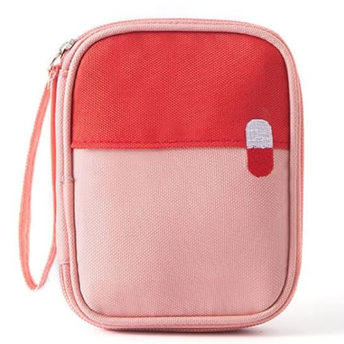 XENQITO 1 Pcs Botiquín de Primeros Auxilios, Bolsa de Medicina de Viaje, Mini Kit de Supervivencia Bolsa Médico, Bolsa Botiquin para Emergencias al Aire Libre Kit, Mini Bolsa de Medicina de Mano