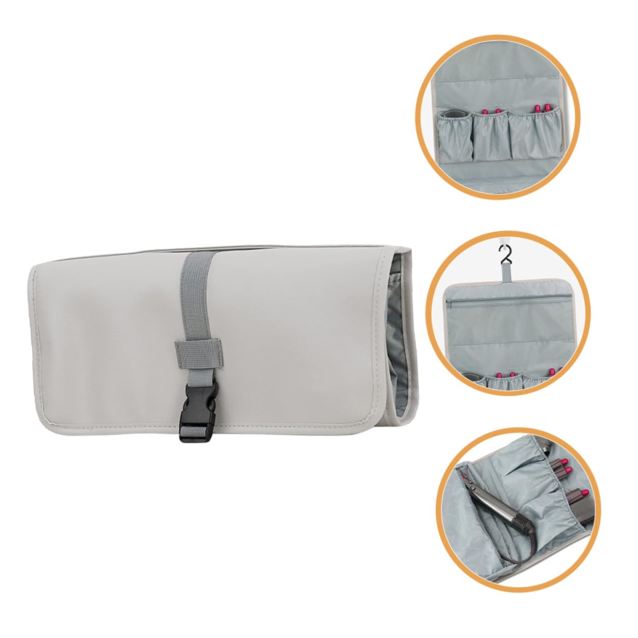 Alipis Bolsa Portátil para Almacenamiento y Protección de Rizadores y Secadores de Cabello Multifuncional y Duradera para Viajes y Cuidado Personal