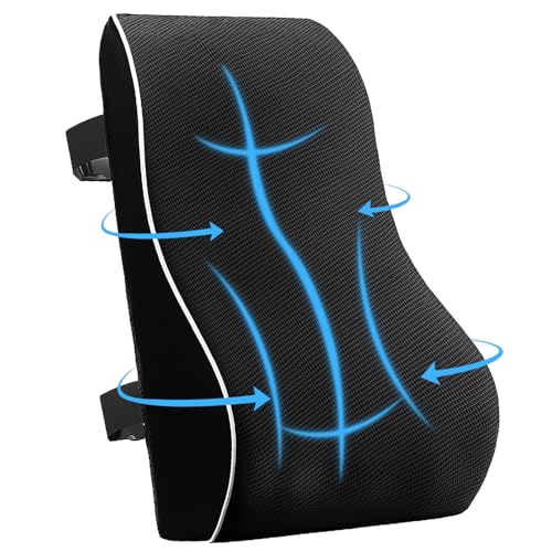 Zyluniy Cuscino Lombare Ergonomico in Memory Foam, Cuscino di Supporto