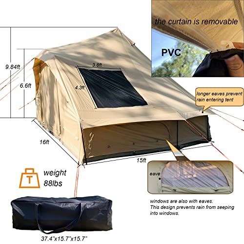 Carpa Yurt Estilo Glamping 4 Temporadas para 6-8 Personas miniatura 2