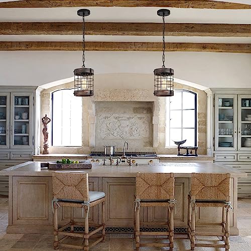 LamQee-1-Lights-Rustic-Farmhouse-Pendant-Light-Fixtures-for-Kitchen-Island-Wood-Hanging-Ceiling-Lights-Dining-Room-Over-Table-Wooden-Pendant-Lighting-Over-Sink-Entryway-Foyer-Hallway-7-Inch LamQee 1 Lights Rustic Farmhouse Pendant Light Fixtures for Kitchen Island Wood Hanging Ceiling Lights Dining Room Over Table Wooden Pendant Lighting Over Sink Entryway Foyer Hallway 7 Inch
