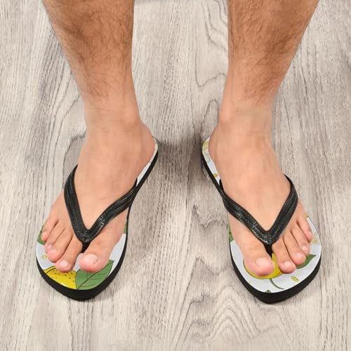 Lemon Summer Men's & Women's Classical Beach Rubber Sandal Flip Flop Comfortable Slipper 214B27394