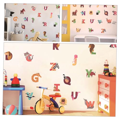 Vinilos Decorativos de Alfabeto Animal UPKOCH 26 Piezas miniatura 4