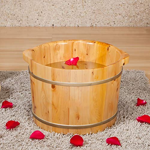 Barril de madera para spa de pies para adultos miniatura 3