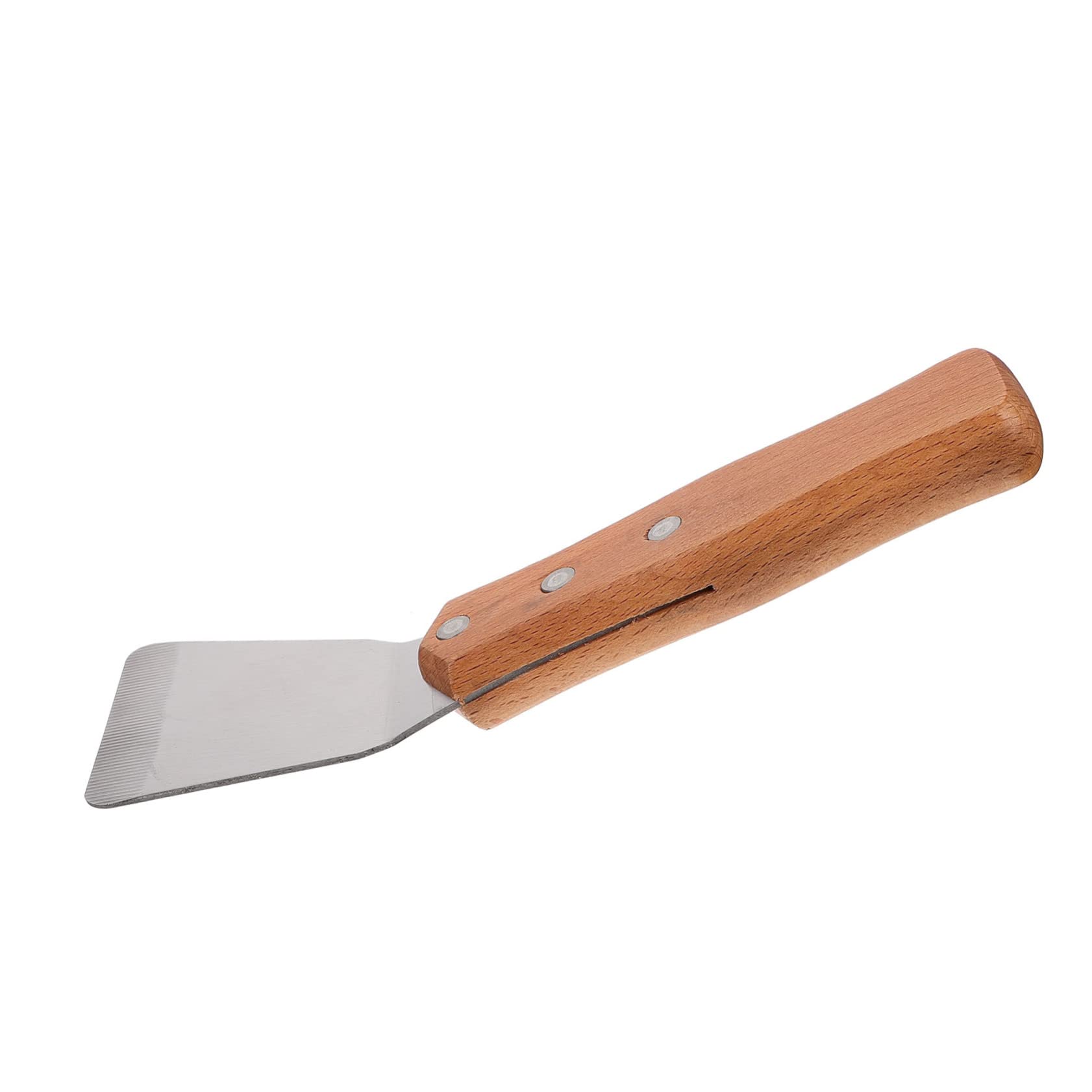 LALAFINA 1pc Multi-functional Griddle Scraper Tool Skillet Spatula Stainless Steel Cooking Spatula