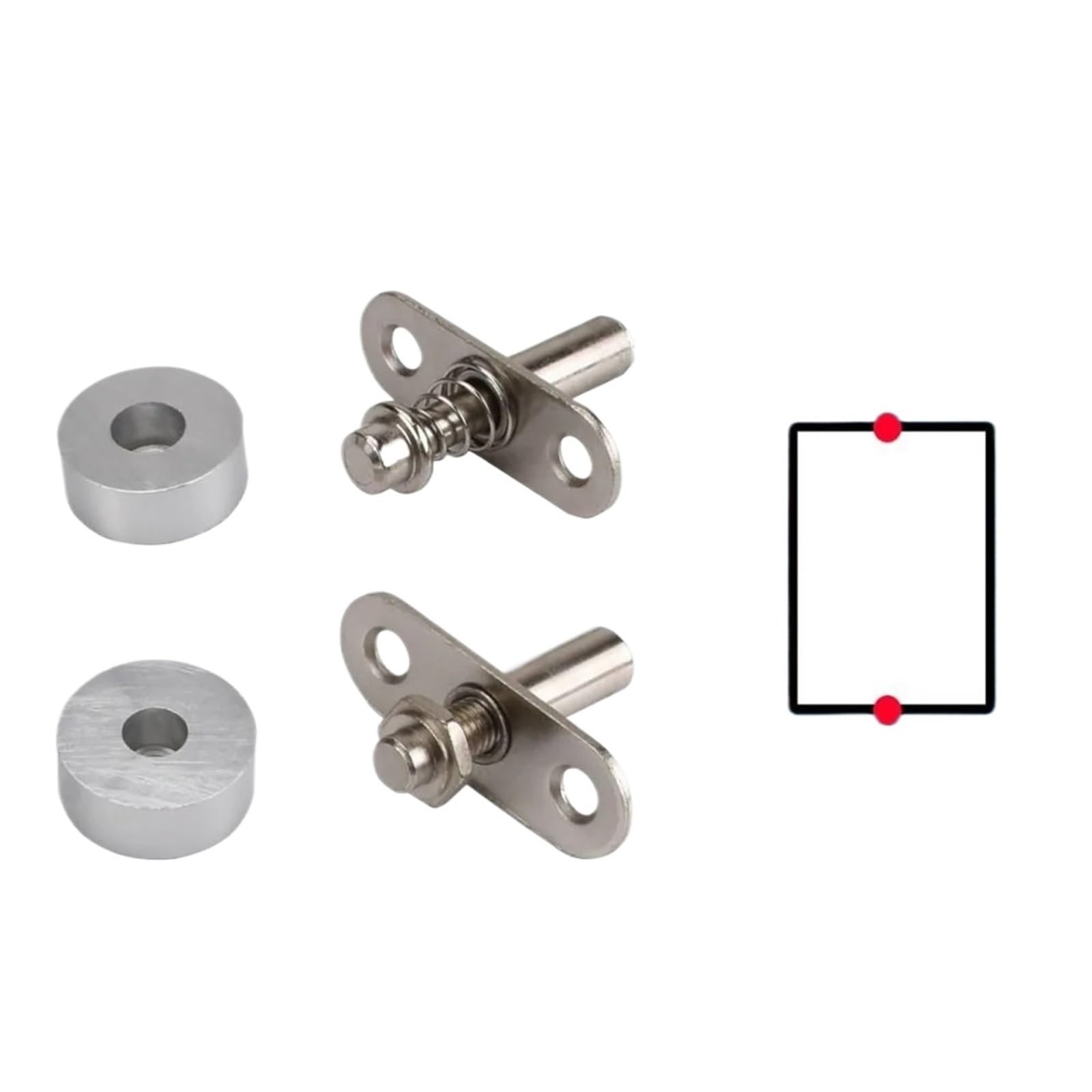 Adjustable Hinges Smooth Silent Adjustable Pivot Hinge Anti Rust Hardware for Rotating Household Window Mount(ColorA)