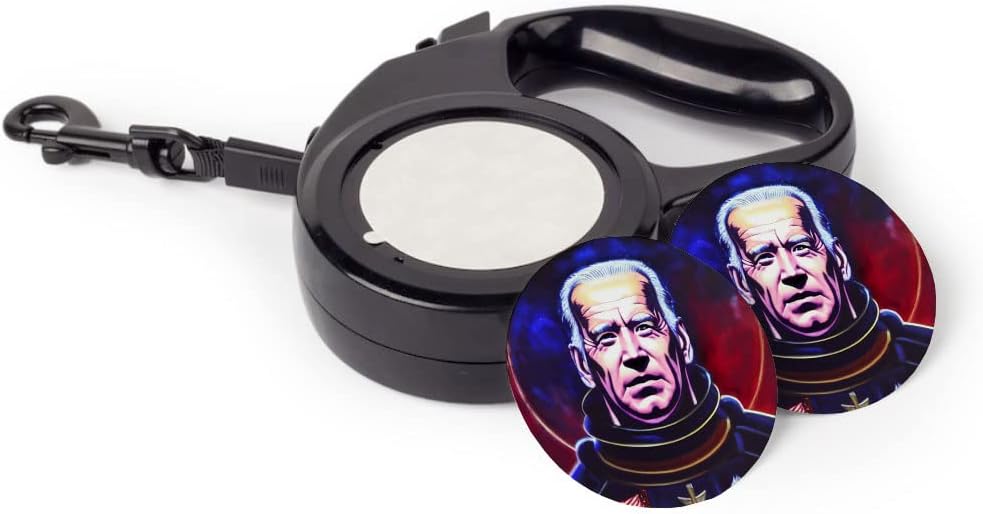 Joe Biden Pop Art Retractable Pet Leash - Colorful Leash - Printed Dog Leash - 197 inches
