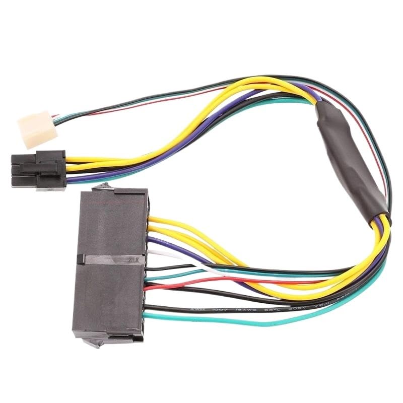 594A 30 cm/30 cm 24-pinowy 6-pinowy konwerter kabla zasilającego ATX 24p do linii 6p