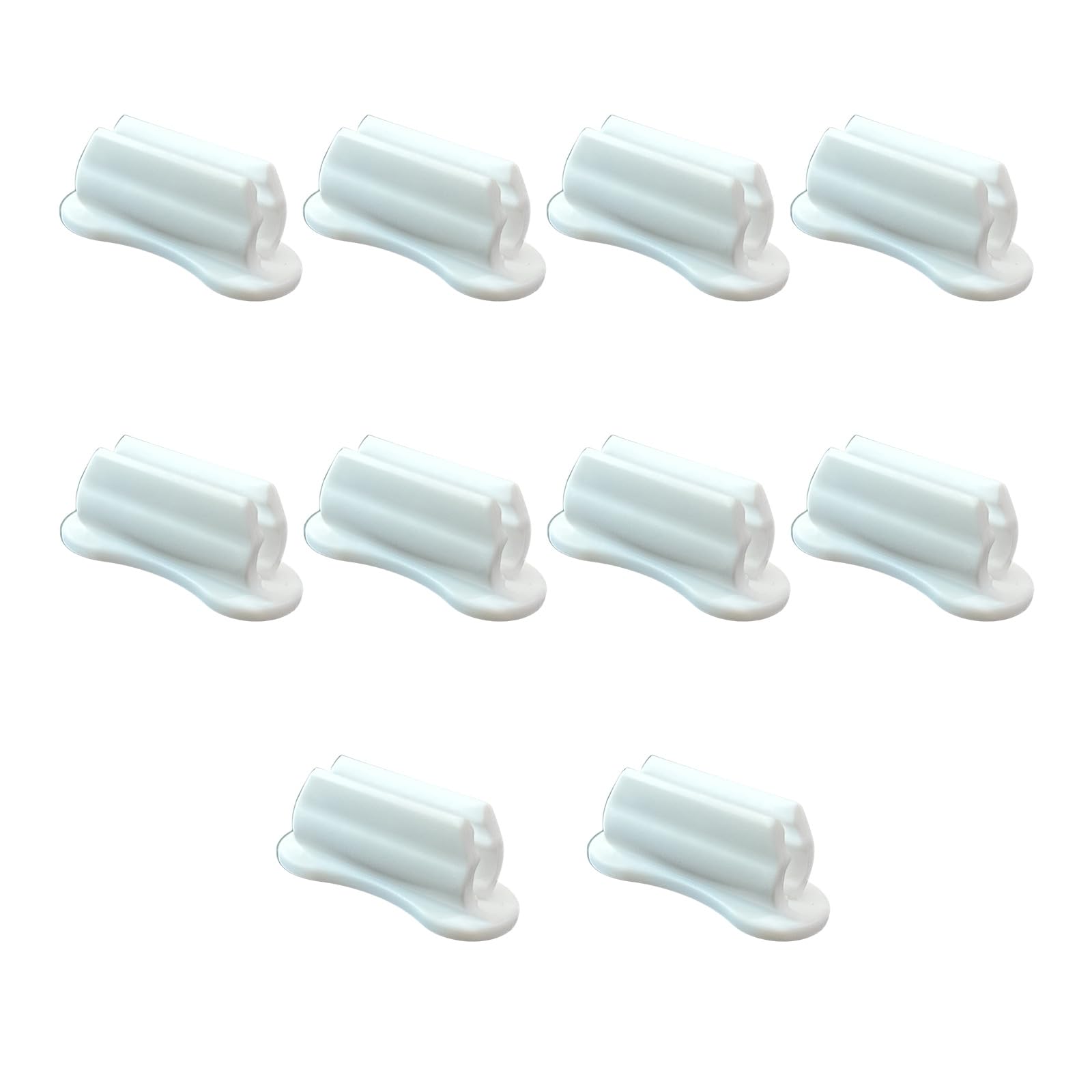 Jazuaiao 10Pcs Silicone Pen Clip Holder Adhesive Pen Pencil Clip Holder for Desk Wall Fridge Whiteboard Clipboard File Locker Student Desk Accessories