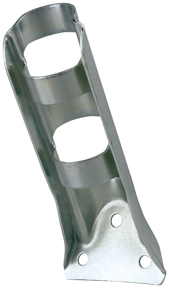 Plata con sello acero soportes para barra de diámetro de 1,25 "