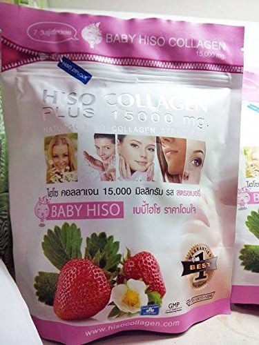 3 X Hiso Collagen Plus 15000 Mg Aura Whitening Skin Care Glutathione Anti Aging